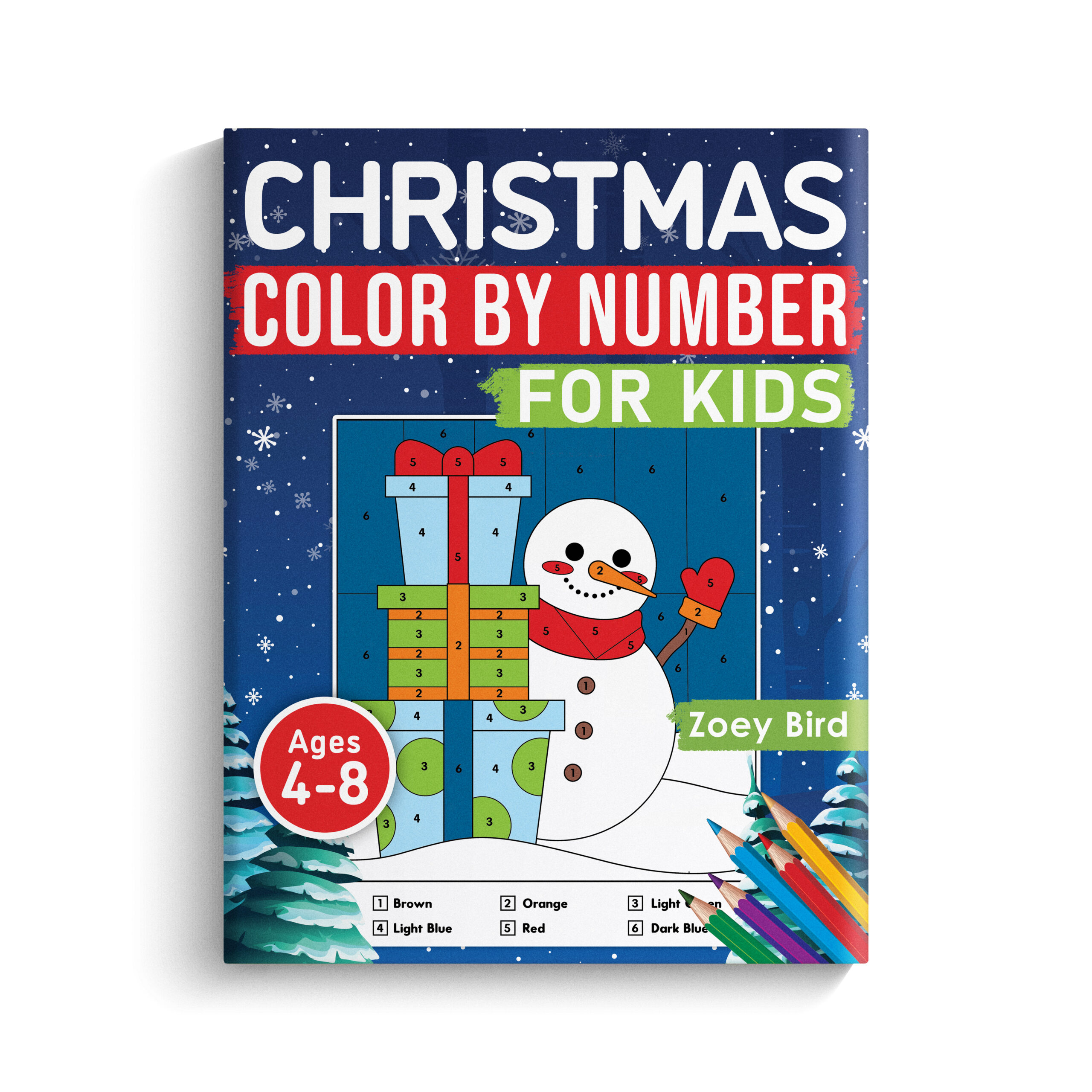 Christmas Color by Number for Kids