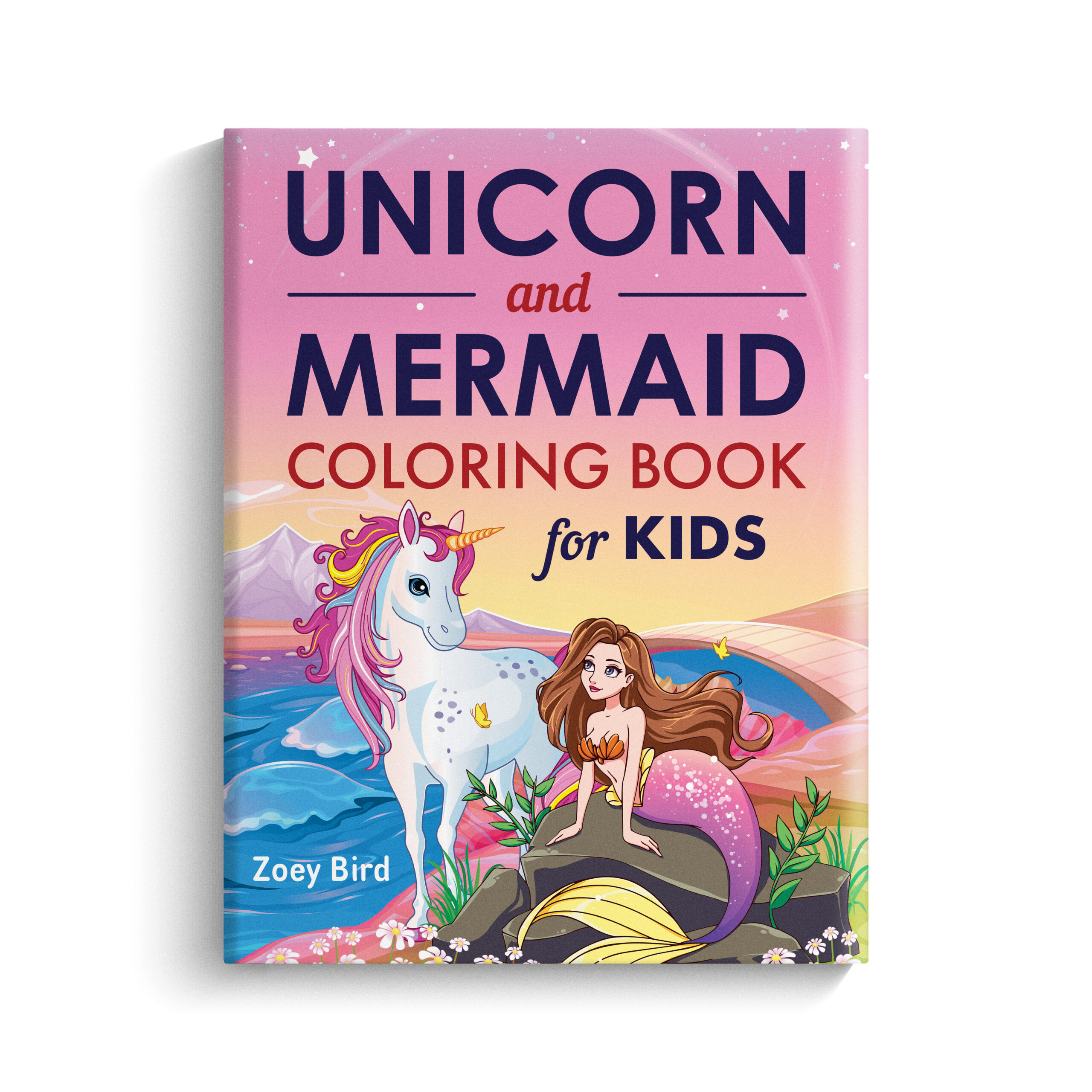 Unicorn and Mermaid Coloring Book for Kids